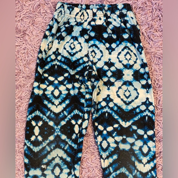 Hot Kiss girls blue tie dye buttery soft leggings size M 7/8 - Picture 3 of 13